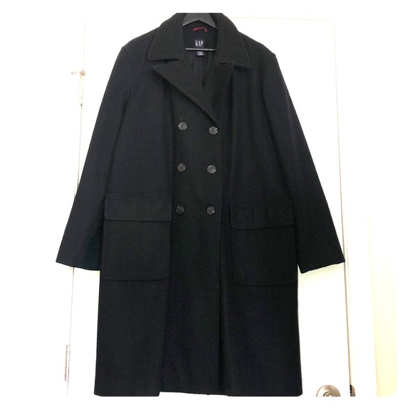 GAP Jackets & Blazers - Black Gap Wool Peacoat Coat
